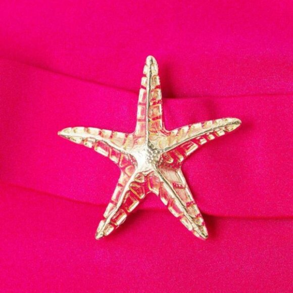 PatBO 'Starfish' Belted One-Piece Swimsuit, Cerise Pink - Picture 4 of 4